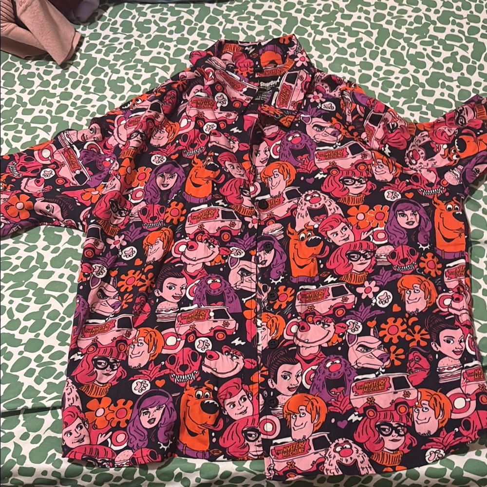 Colorful Cartoon Print Kids Shirt